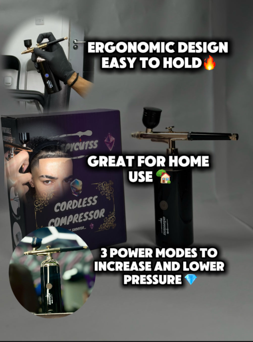 CrispyCuts Cordless Compressor (The dime shooter)